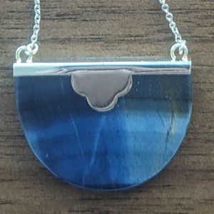 Sezane Luna necklace with natural stones